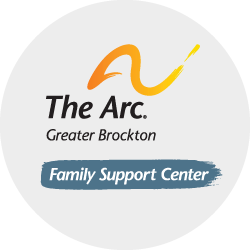 family support circle logo, with gray background